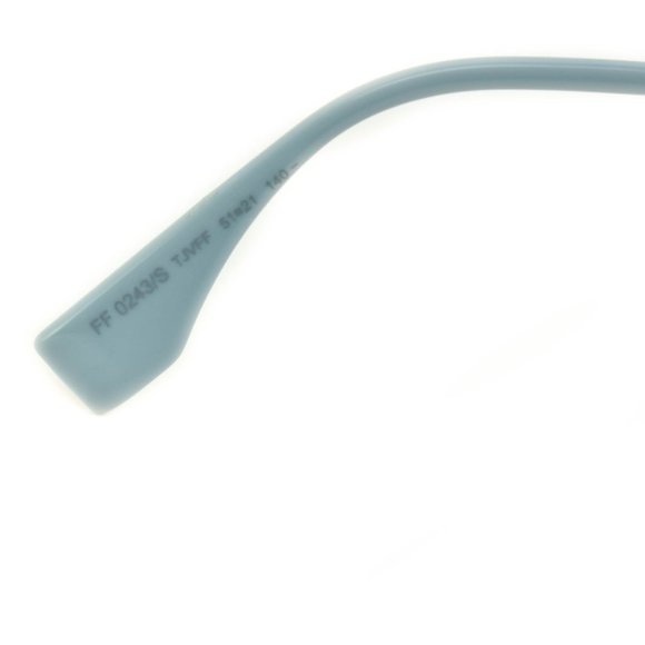 FENDI Silver/Blue Crystals Logo Sunglasses (nn) - Picture 9 of 10